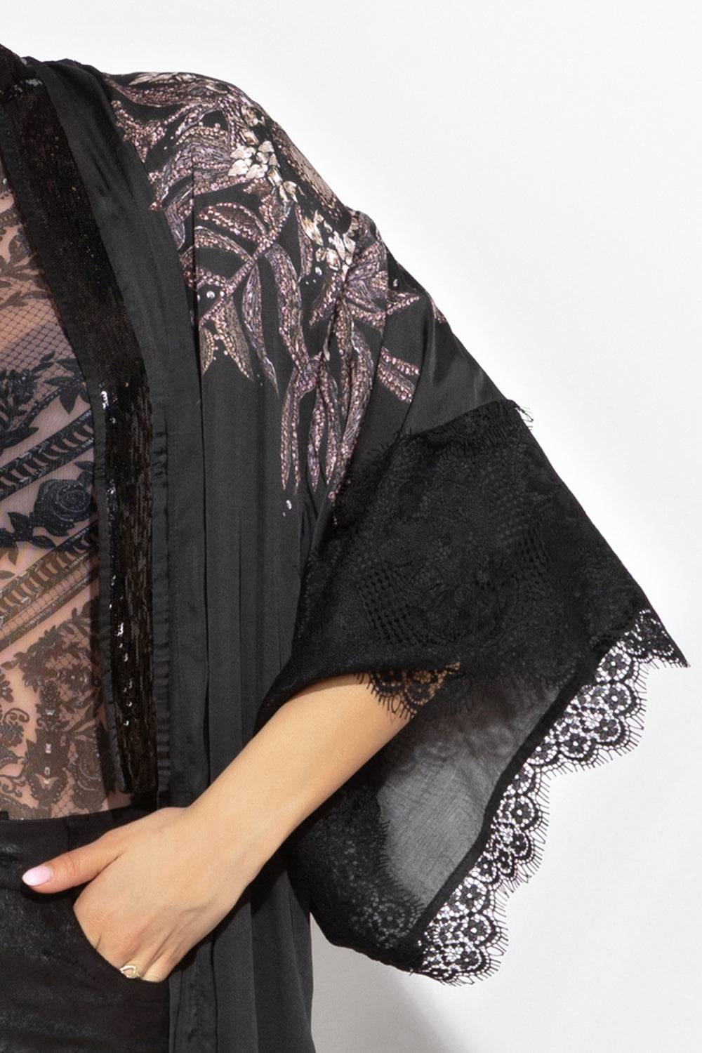 KIMONO IN VISCOSA - POLVERE DI STELLE