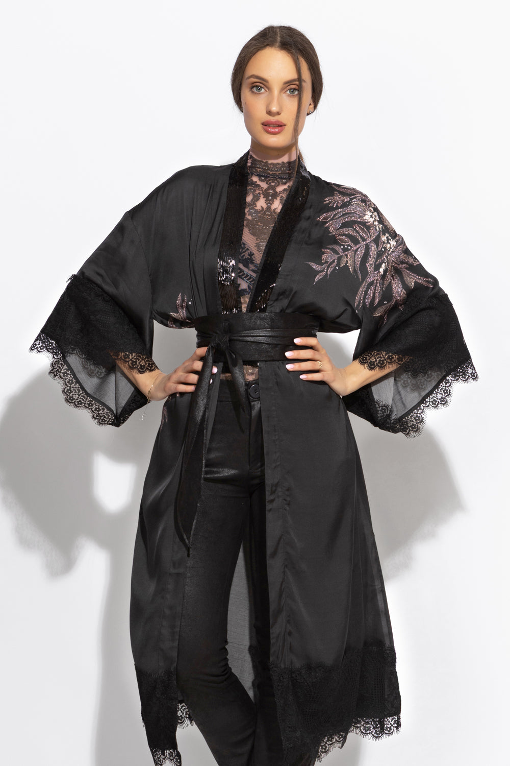 VISKOSE KIMONO - STERNENSTAUB