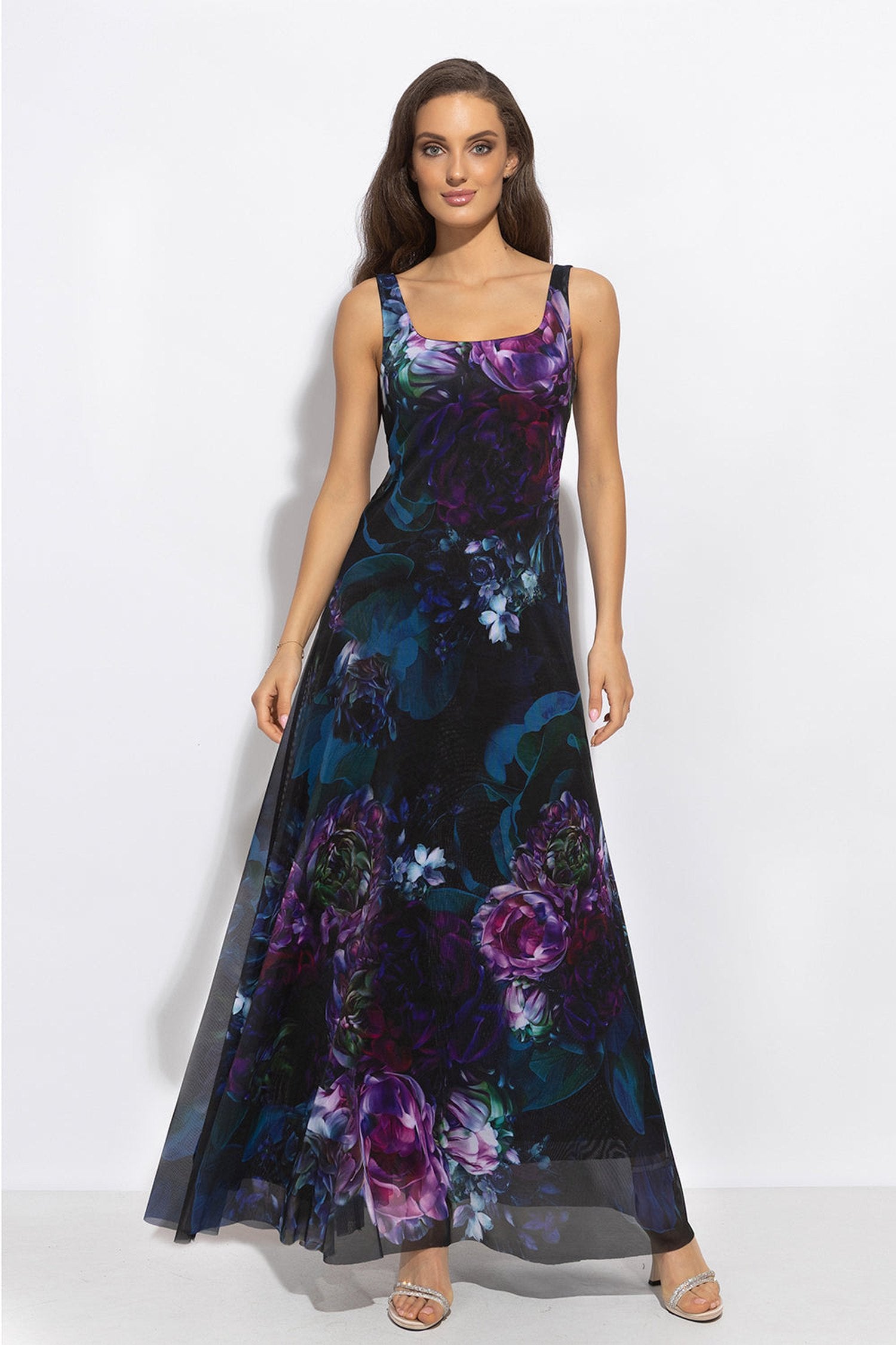 ROBE LONGUE DOS NU - PIVOINES