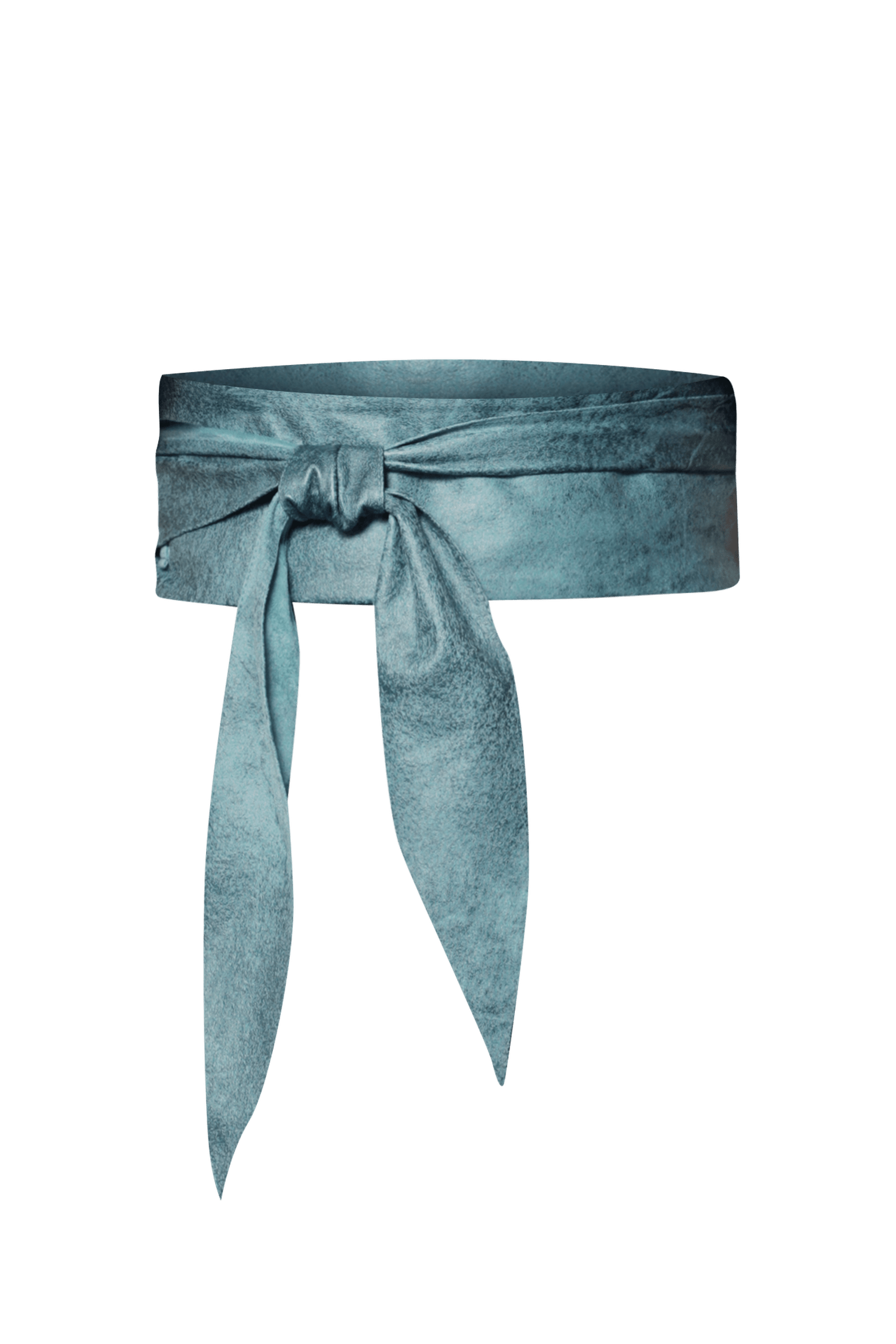 WRAP-STYLE BELT - SUEDE-LIKE IN BLUE - ESSENTIALS JIORO КОЛАН ОТ ВЕЛУР В АЗУРНО СИНЬО - ESSENTIALS JIORO