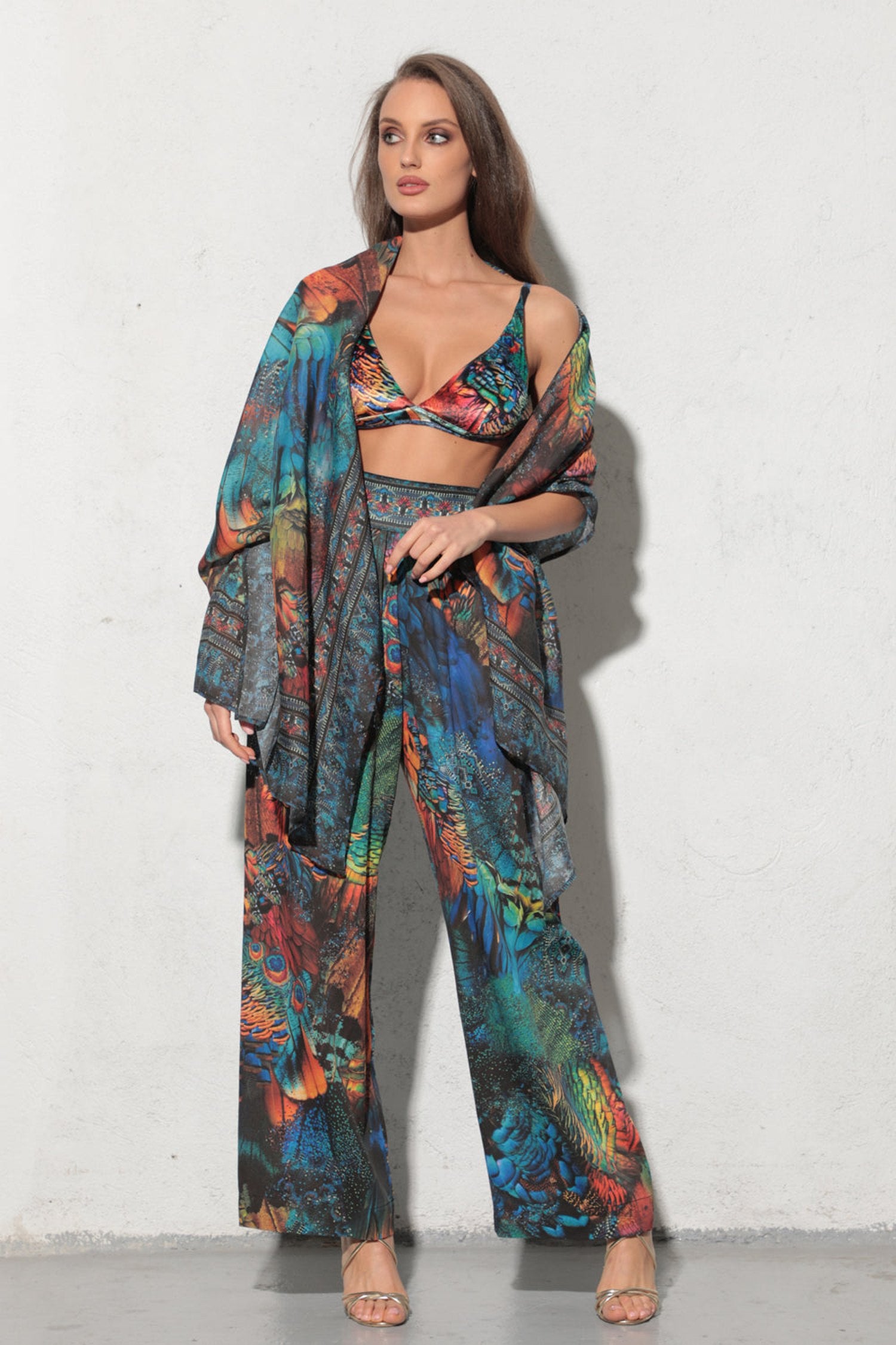 LOOSE VISCOSE PANTS - AMAZONIA JIORO СВОБОДЕН ПАНТАЛОН ОТ ВИСКОЗА - AMAZONIA JIORO