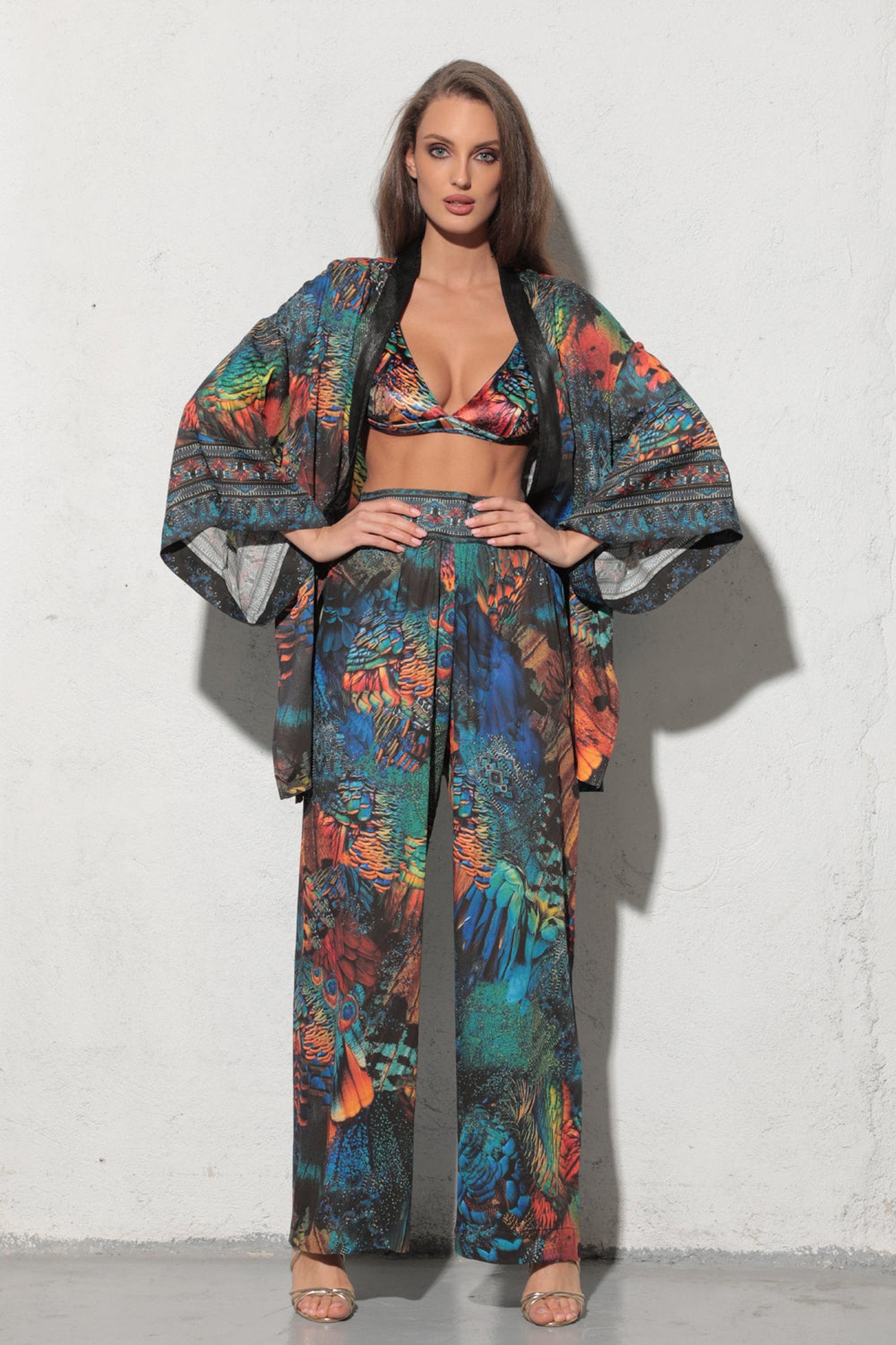 LOOSE VISCOSE PANTS - AMAZONIA JIORO СВОБОДЕН ПАНТАЛОН ОТ ВИСКОЗА - AMAZONIA JIORO