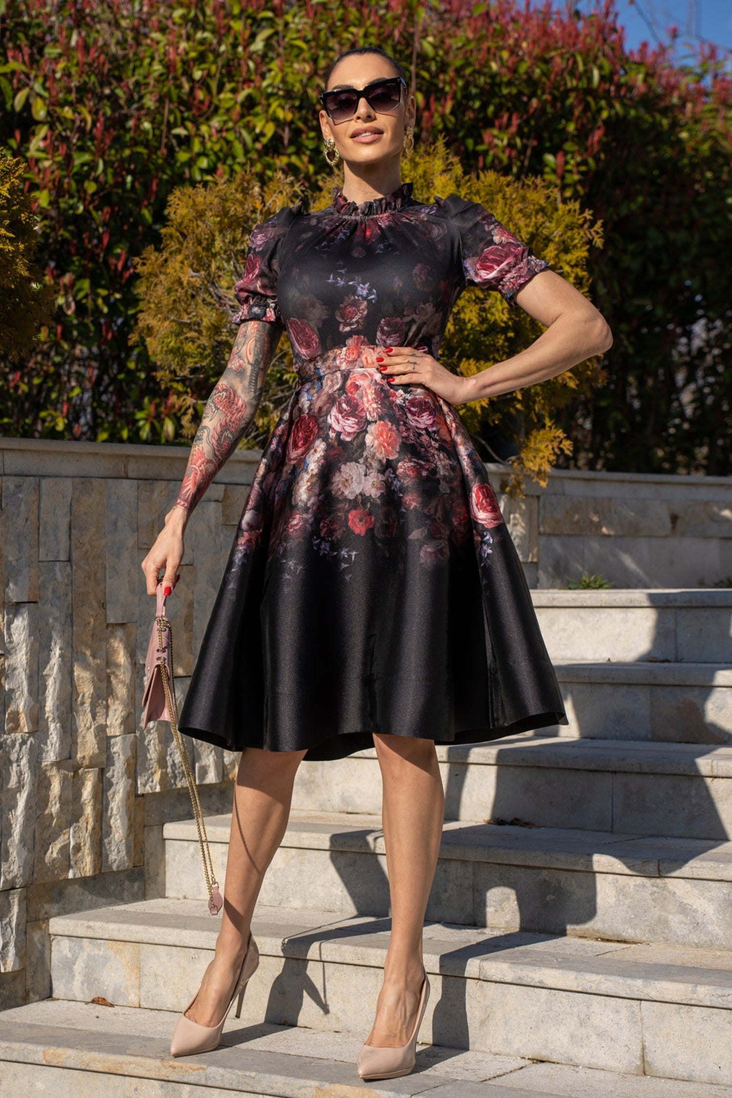 GESCHNITTENER ROCK - VINTAGE BLUMEN