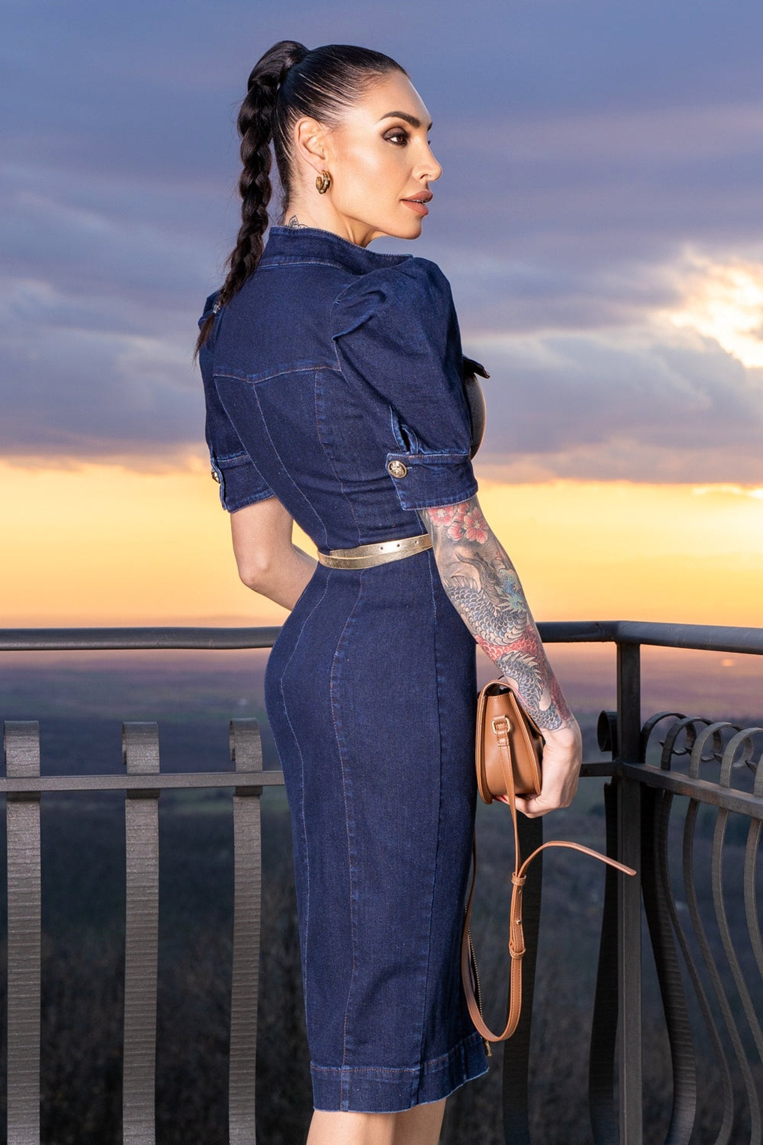 ABITO A TUBINO IN DENIM - ESSENTIALS