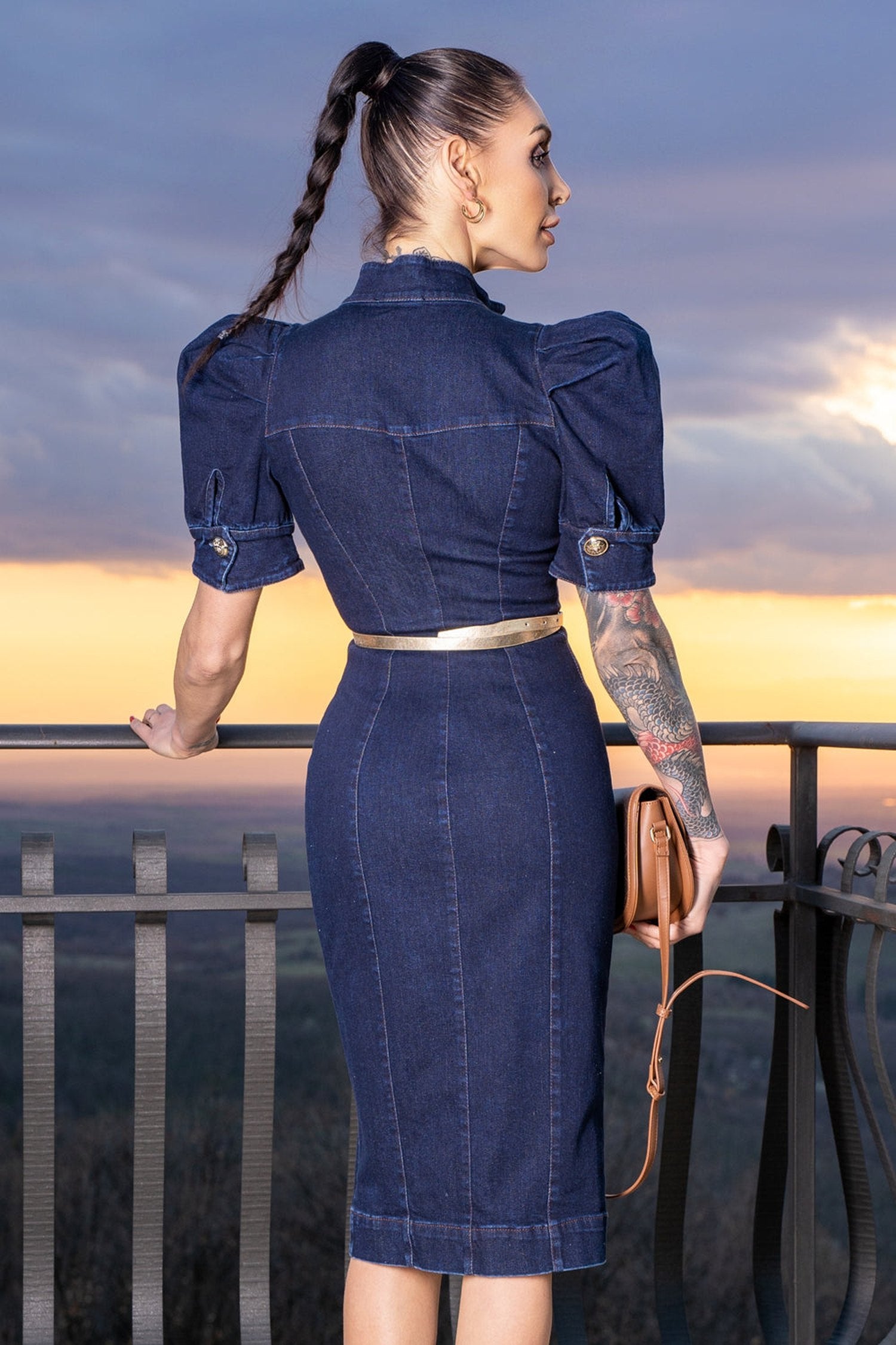 ABITO A TUBINO IN DENIM - ESSENTIALS