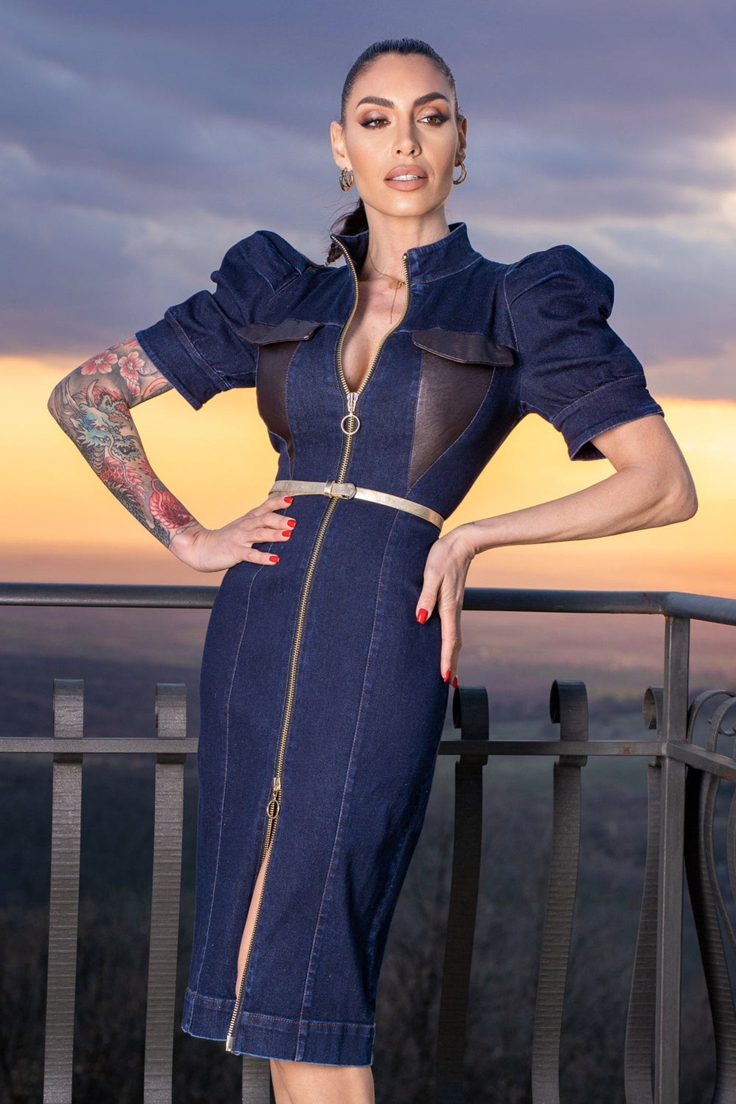 ABITO A TUBINO IN DENIM - ESSENTIALS