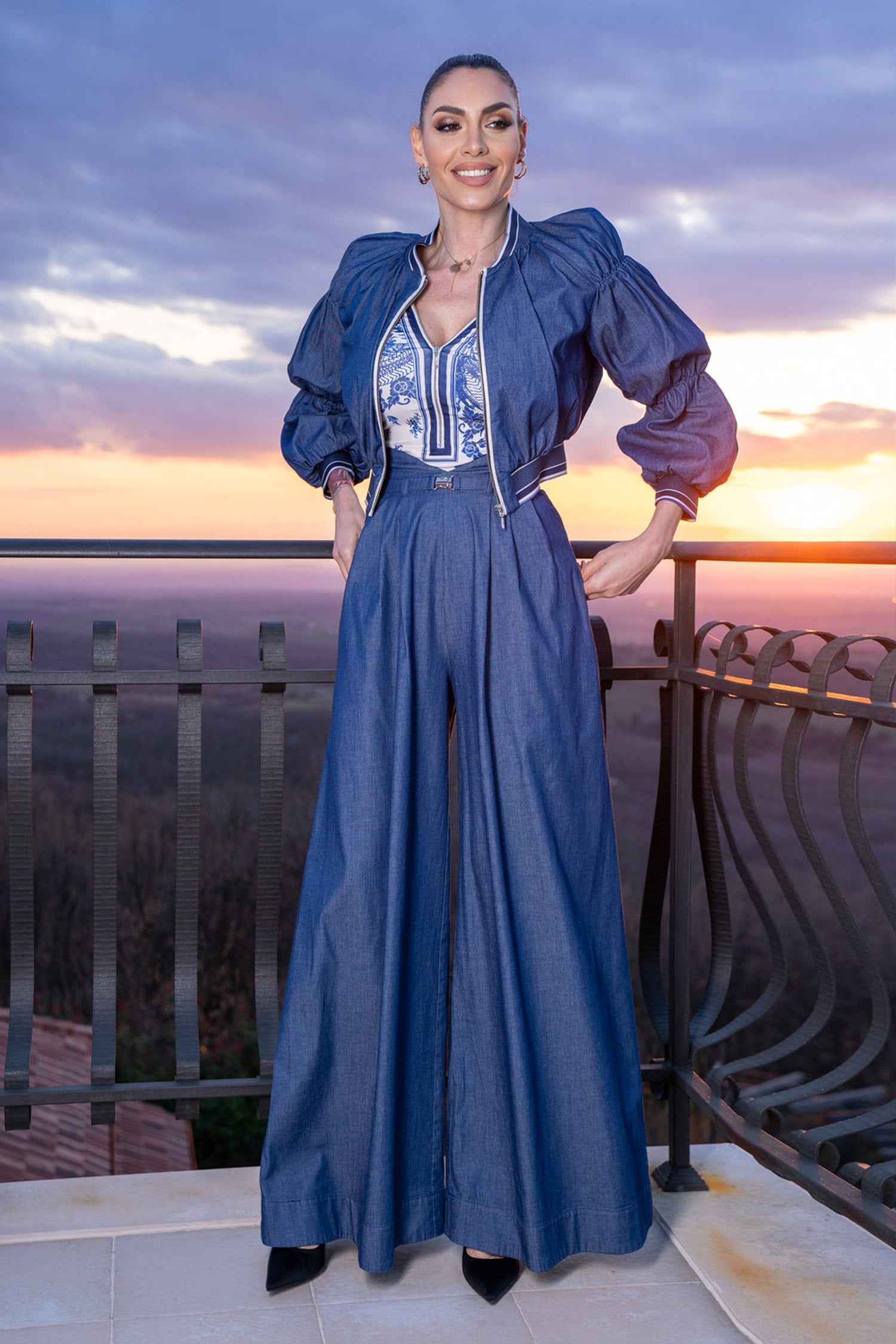 DENIM BOMBERJACKE - GRUNDAUSSTATTUNG