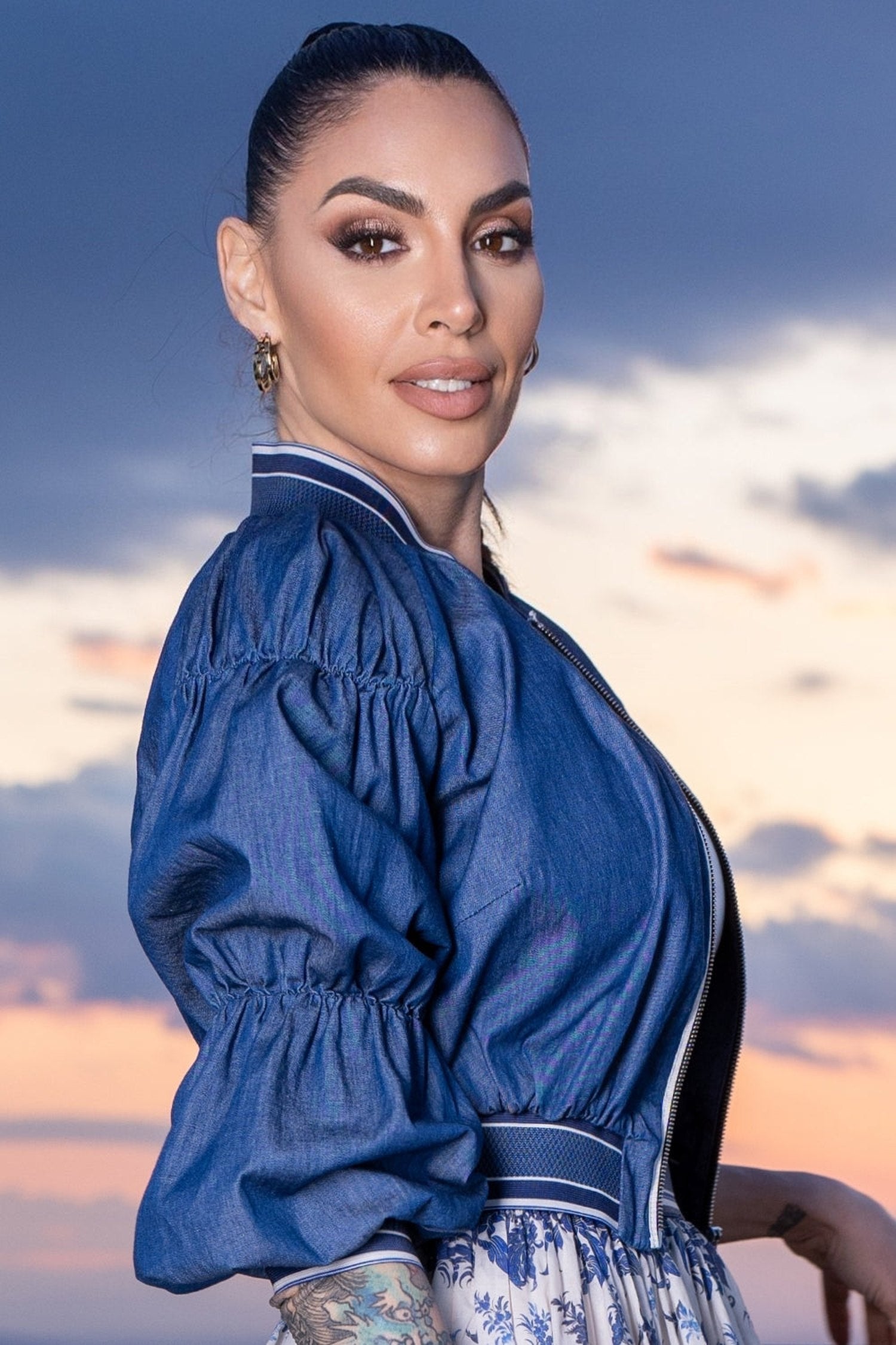 DENIM BOMBERJACKE - GRUNDAUSSTATTUNG