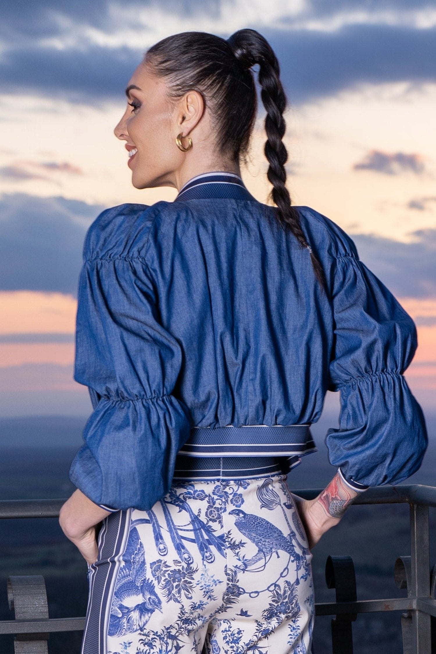 DENIM BOMBERJACKE - GRUNDAUSSTATTUNG