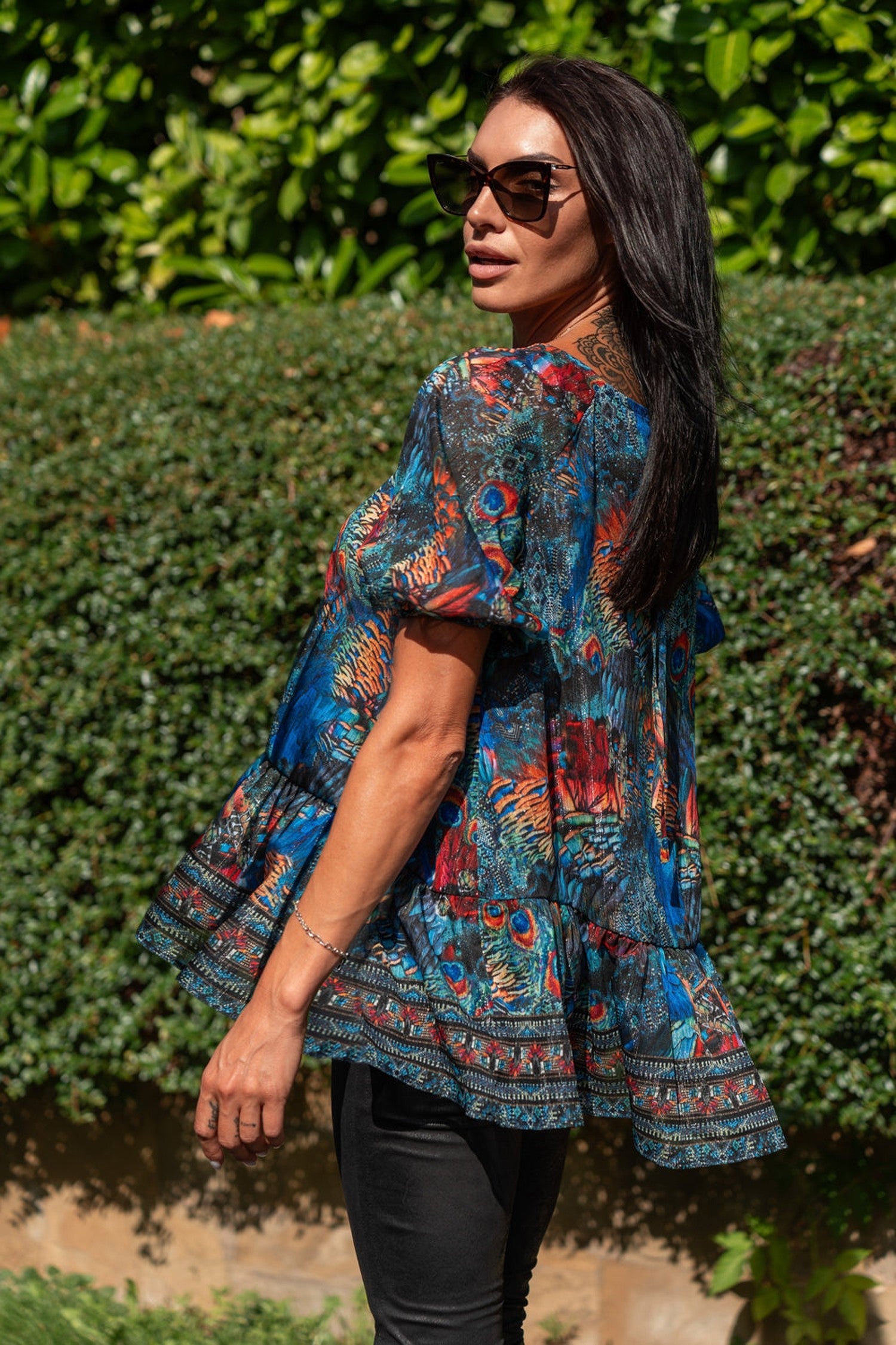 Voľná šifónová košeľa - Amazonia