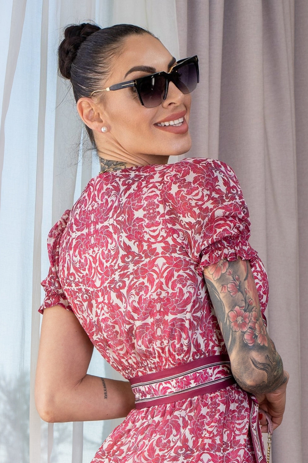 TAILORED DRESS - ASIA BORDEAUX