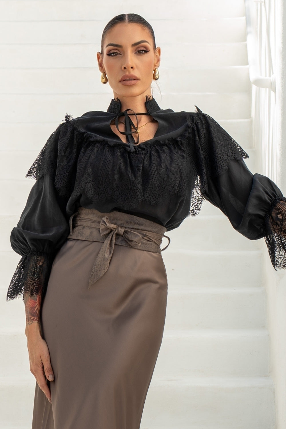 GÜRTEL IM WRAP-STIL - WILDLEDERÄHNLICHE IMITATION IN ZYKLAMEN - ESSENTIALS