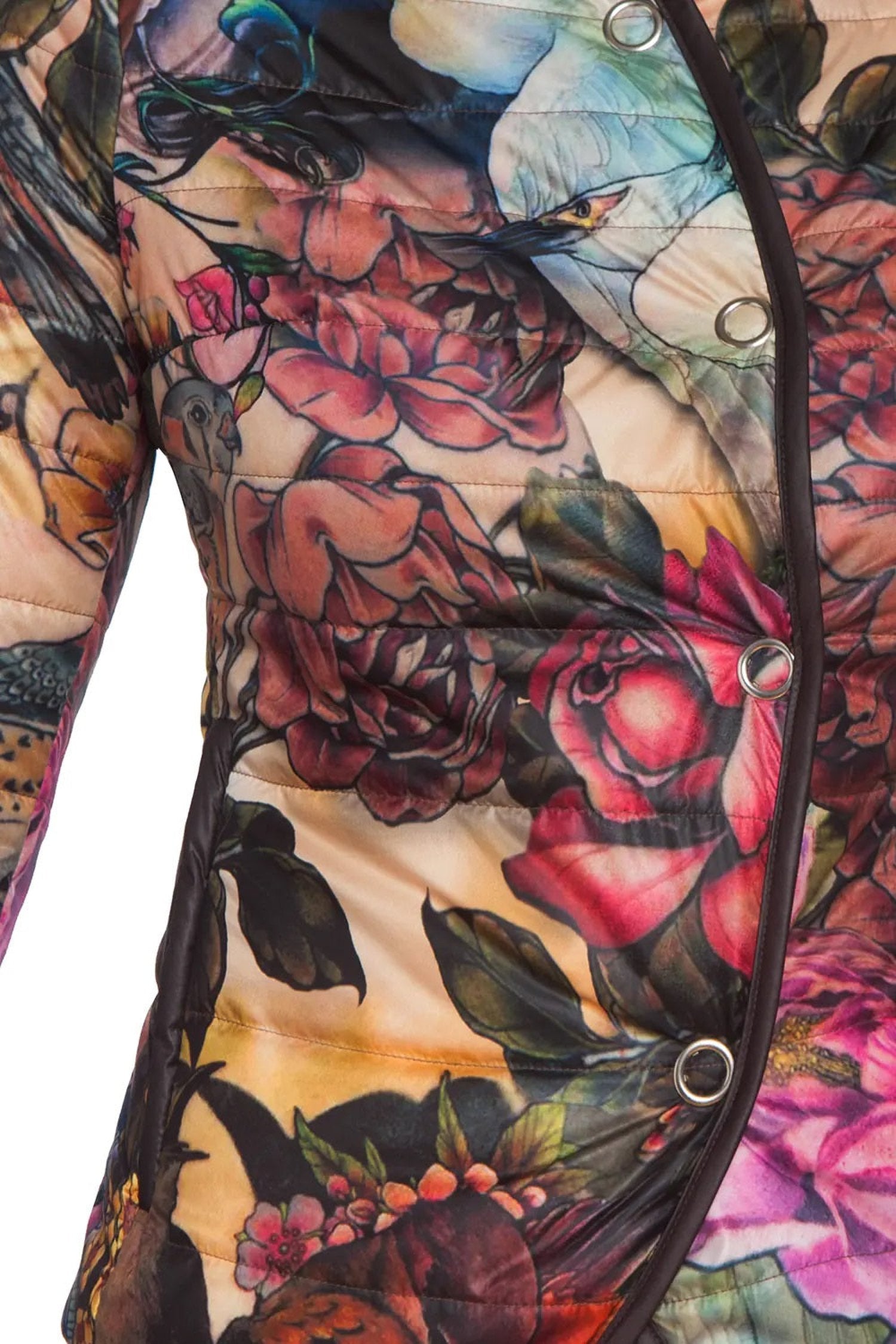 LIGHTLY COATED JACKET WITH QUILTED LINING - TATTOO STAR JIORO ЯКЕ ОТ ПРОМАЗКА - TATTOO STAR JIORO