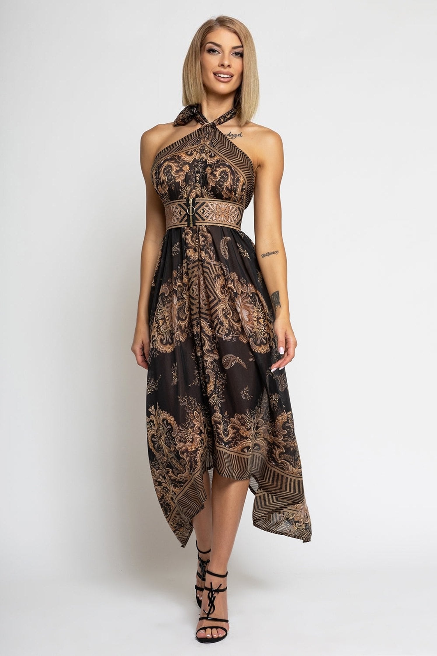 ΕΥΡΥ ΕΛΑΣΤΙΚΗ ΖΩΝΗ ΜΕ ΦΕΡΜΟΥΑΡ - ΧΡΥΣΕΣ ΡΙΓΕΣ