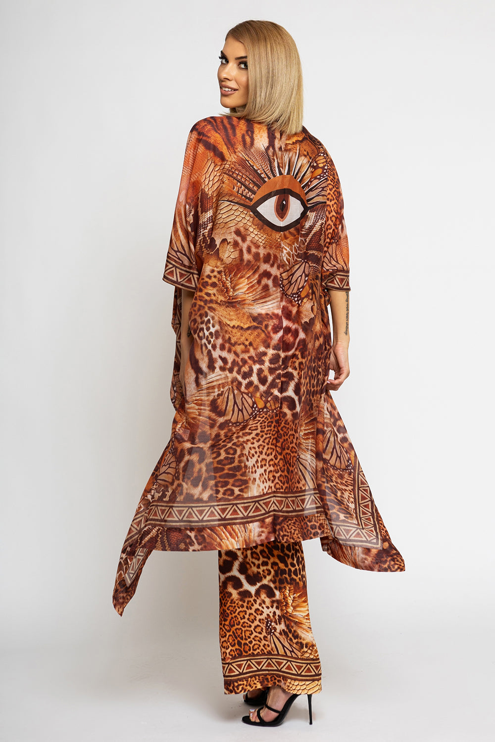 SEIDENBAUMWOLL-KIMONO - LEO SAND