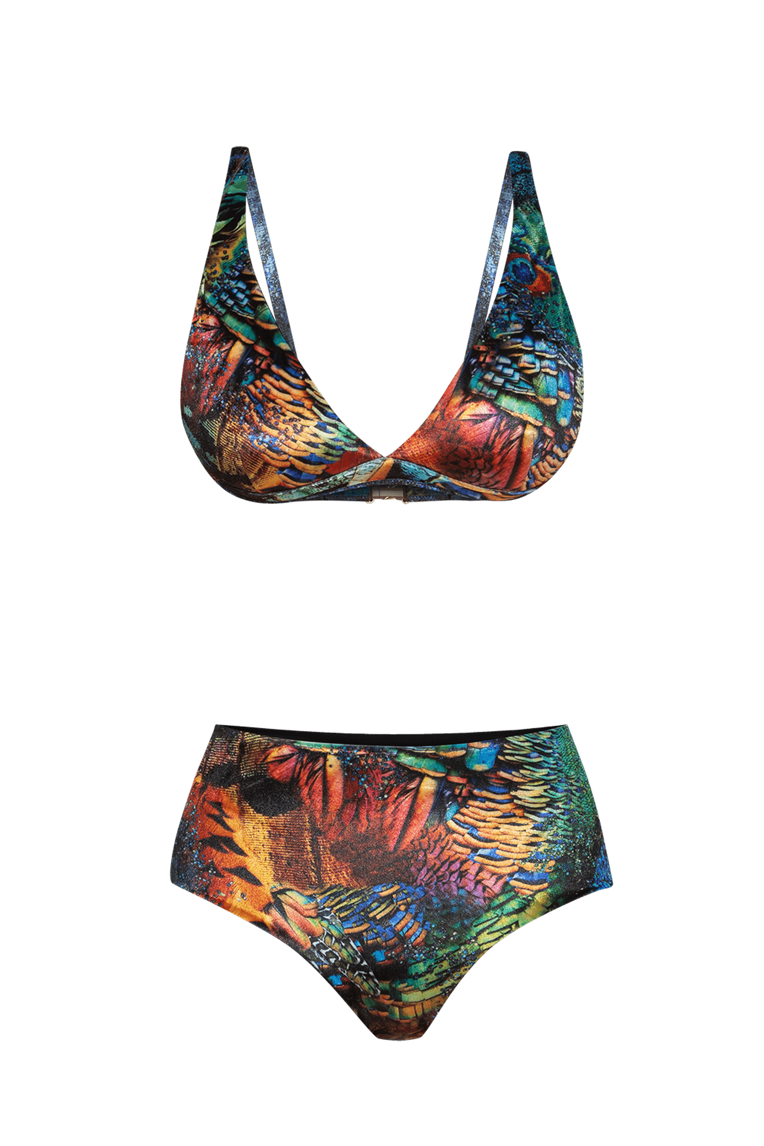 TOP TRIANGLE EN VELOURS - AMAZONIA