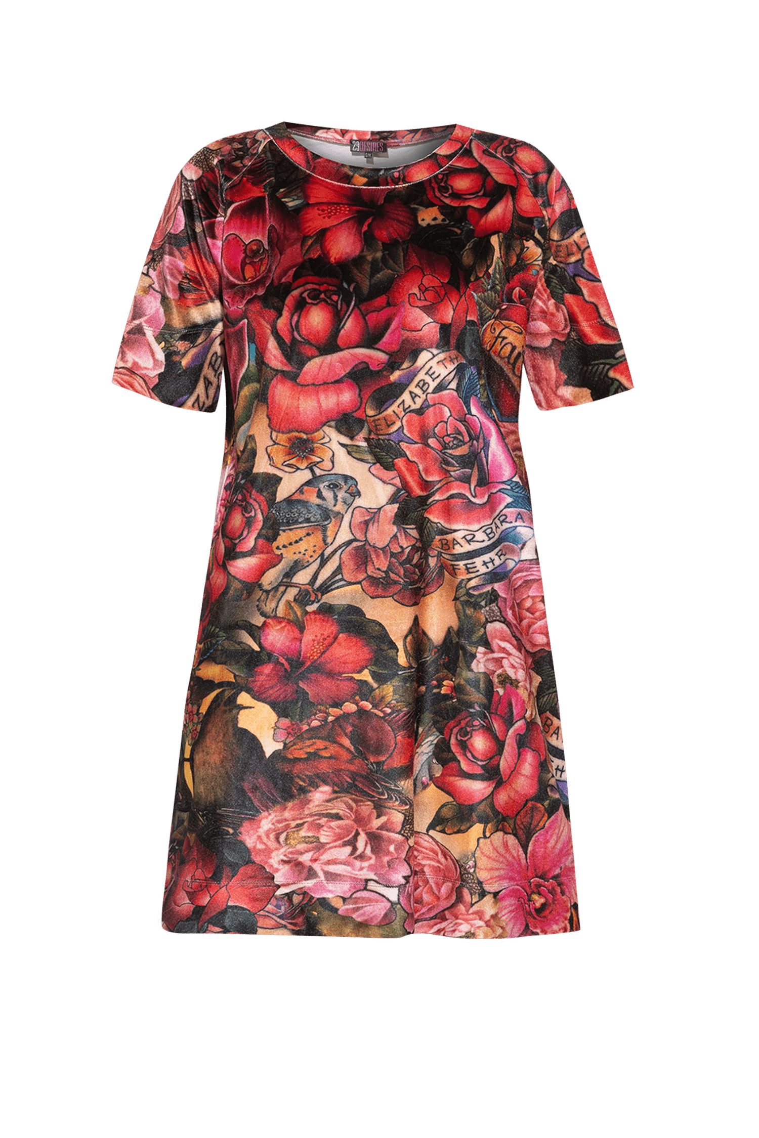 ŠATY NA TRIČKO Z VELÚRU - TATTOO HVIEZDA