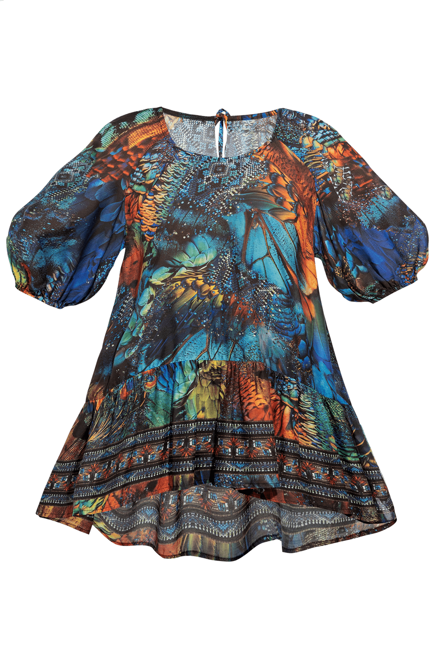 LOOSE VISCOSE AND SILK SHIRT - AMAZONIA JIORO СВОБОДНА РИЗА ОТ ВИСКОЗА С КОПРИНА - AMAZONIA JIORO