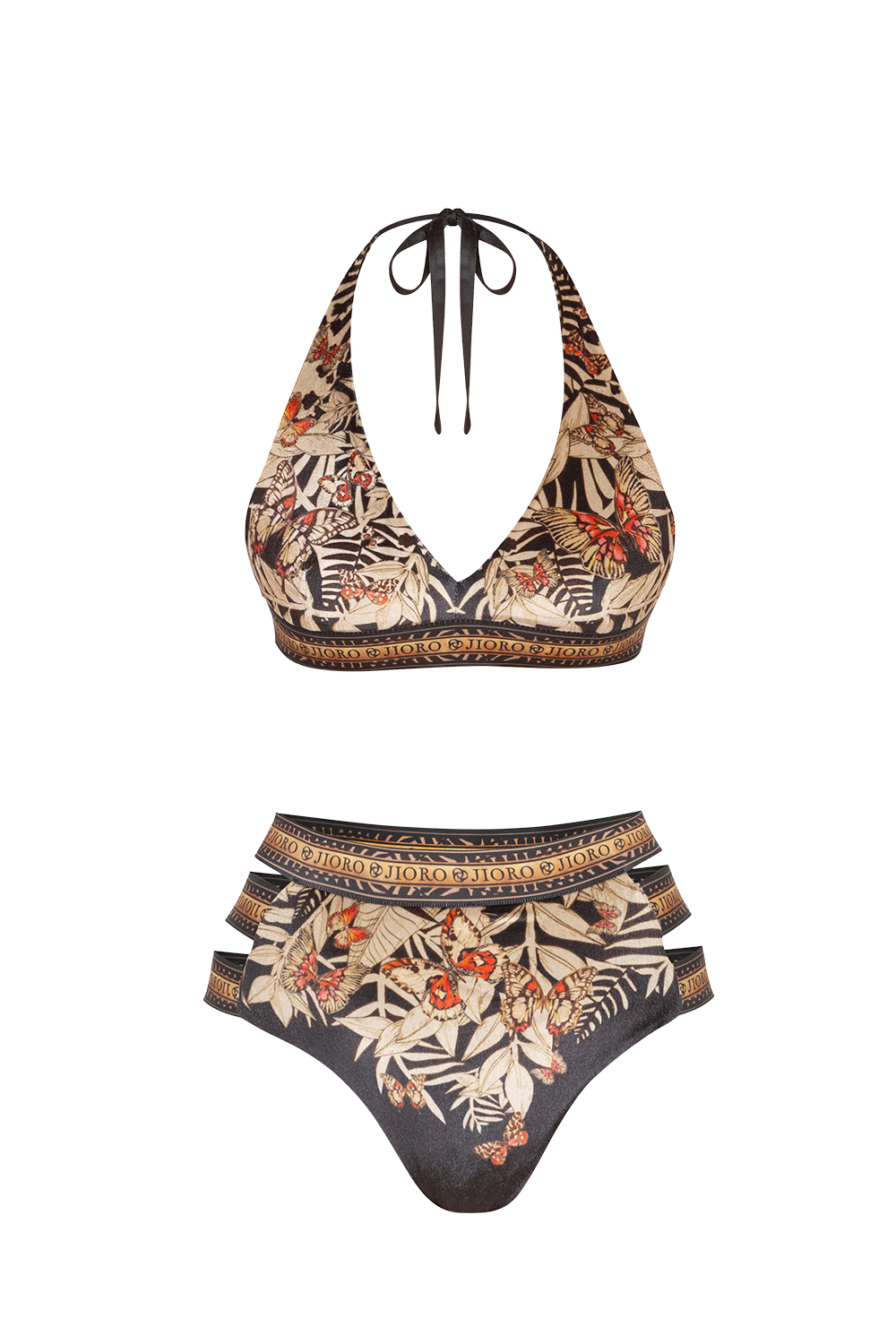 TRIANGLE VELVET TOP - MIDNIGHT BUTTERFLIES JIORO ГОРНИЩЕ ОТ КАДИФЕ ТИП ТРИЪГЪЛНИК - MIDNIGHT BUTTERFLIES JIORO