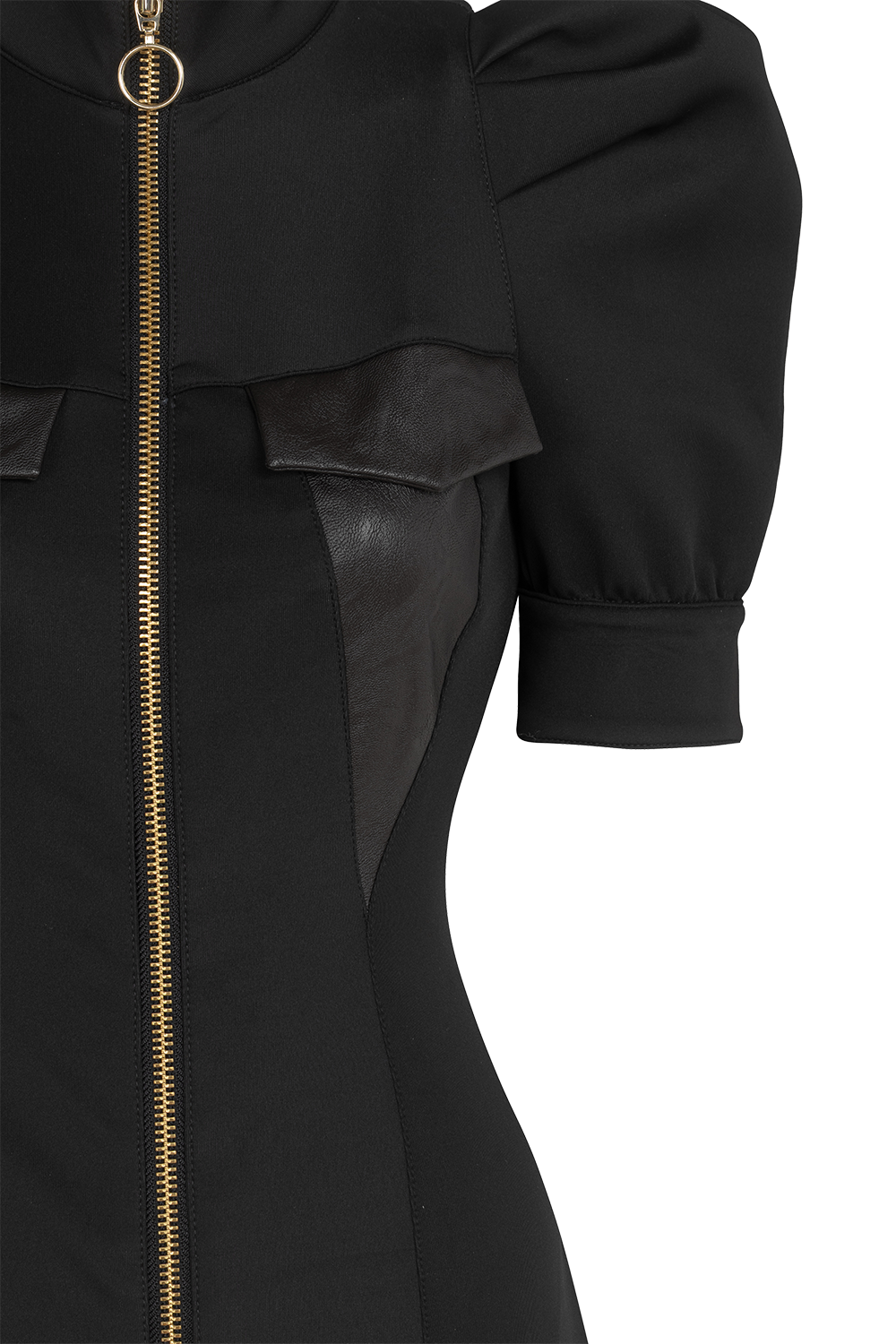 BUFFER SLEEVE DRESS IN BLACK - ESSENTIALS
