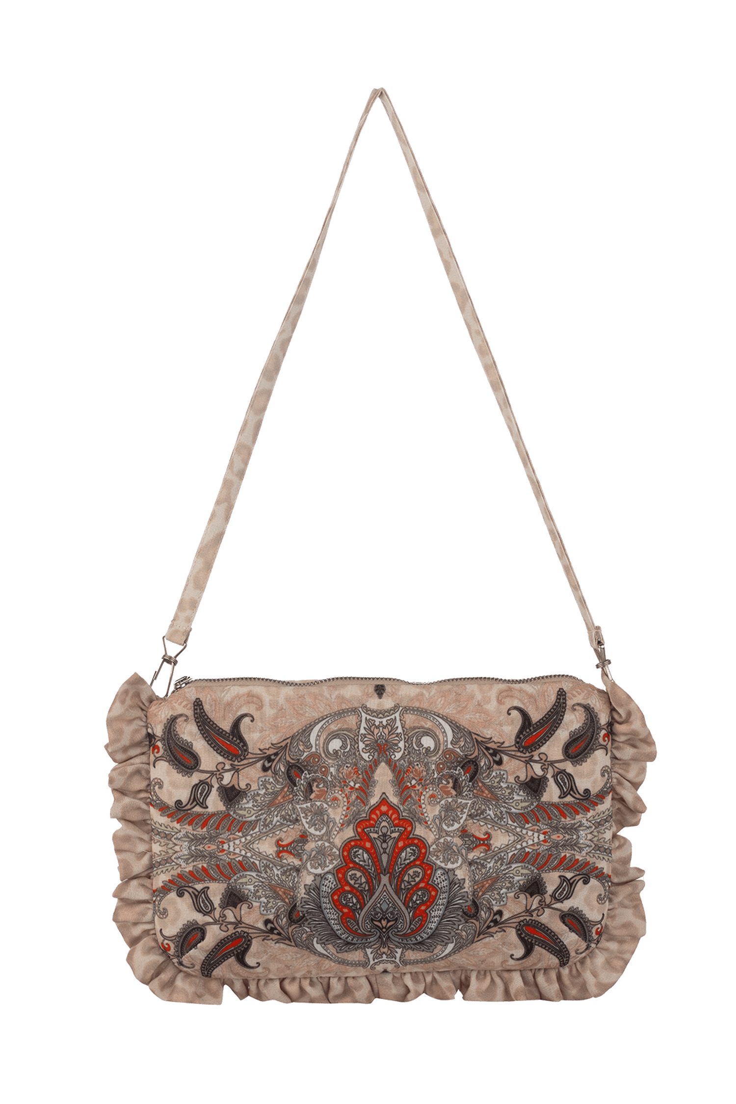 CLUTCH - PAISLEY BEIGE