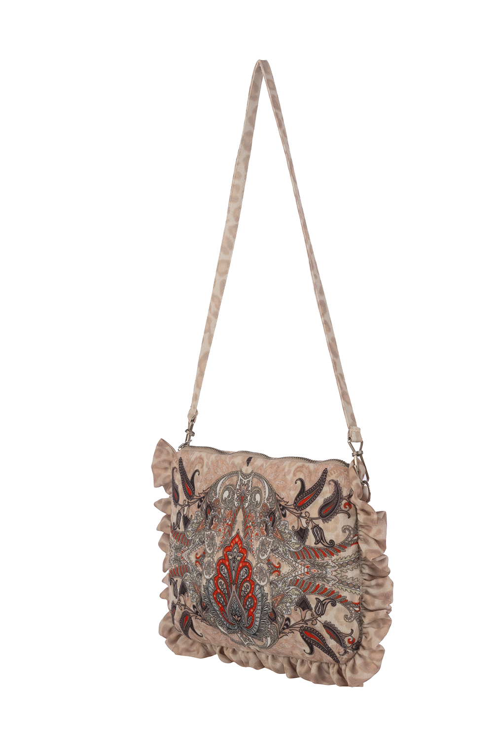 CLUTCH - PAISLEY BEIGE
