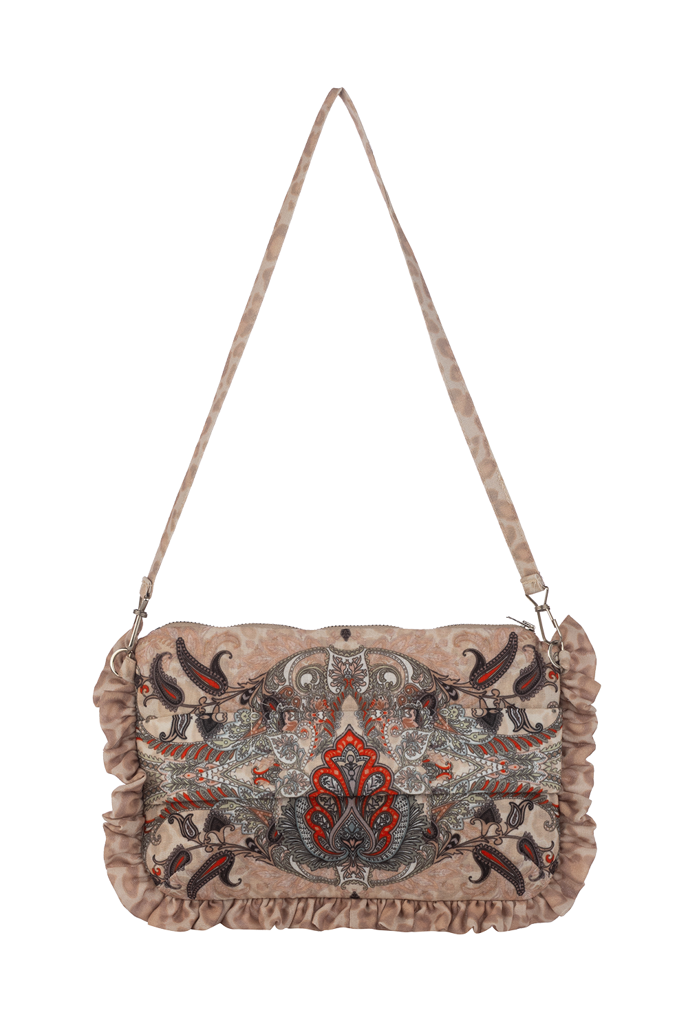 CLUTCH - PAISLEY BEIGE