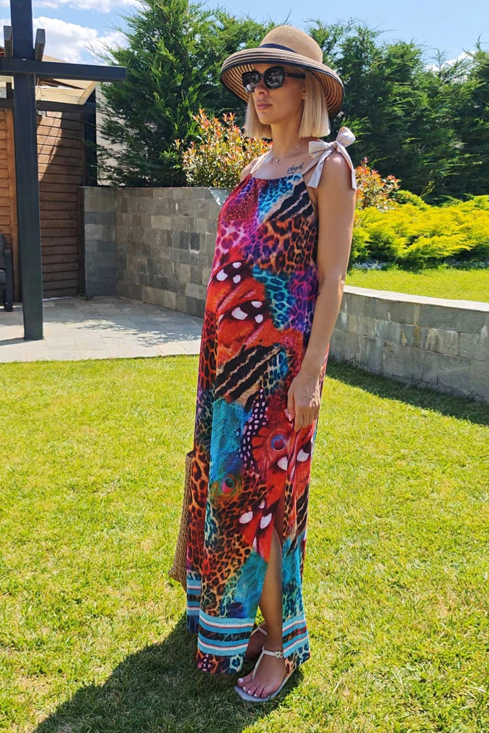LOCKERES LANGES KLEID - LEO NEON WILD