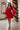 SHORT TENCEL DRESS WITH WIDE SLEEVES IN RED - ESSENTIALS JIORO КЪСА БОХО РОКЛЯ ОТ ТЕНСЕЛ С ГОЛ ГРЪБ В ЧЕРВЕНО - ESSENTIALS JIORO