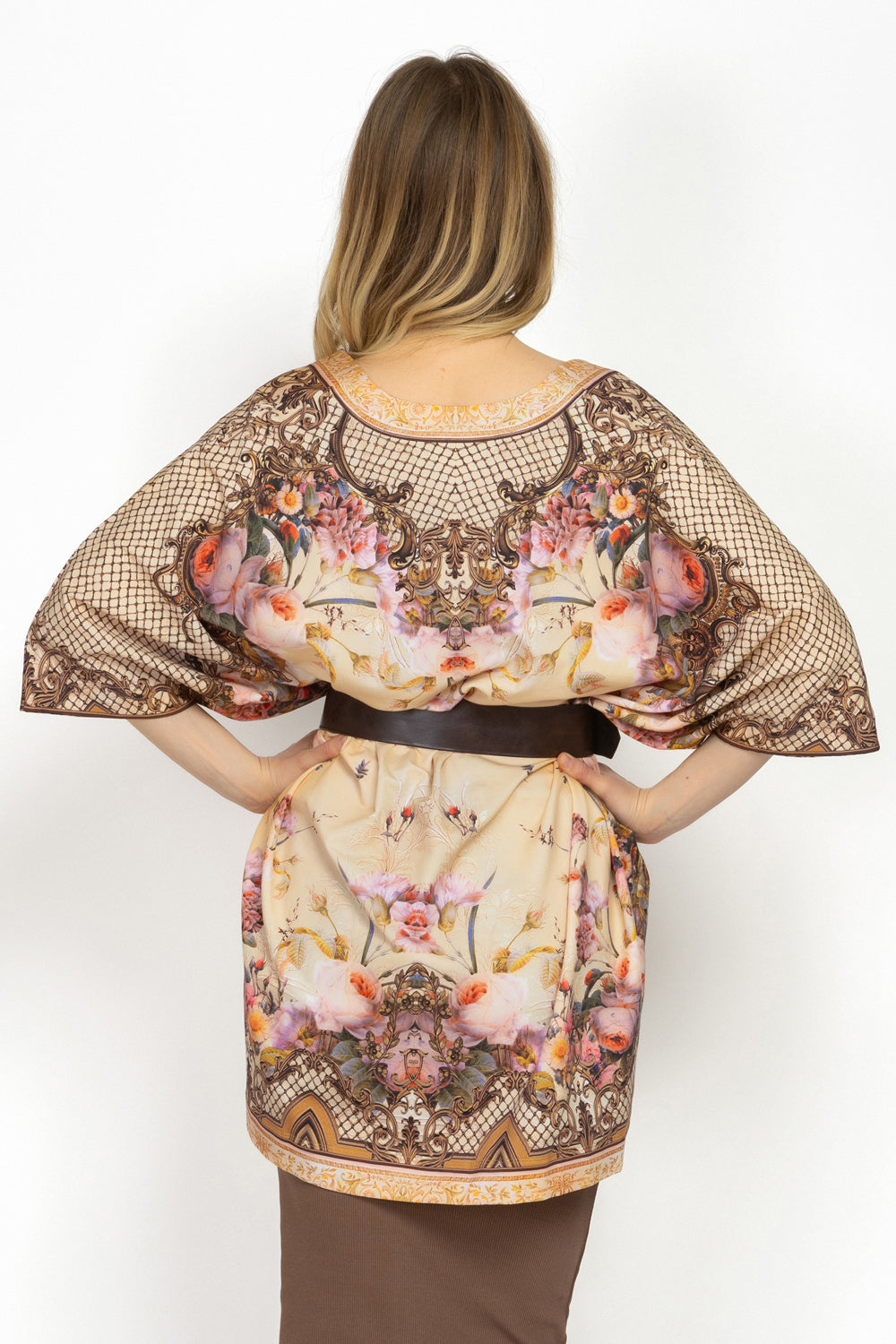 FRENCH TERRY STRICKJACKE - BAROCKBLUMEN