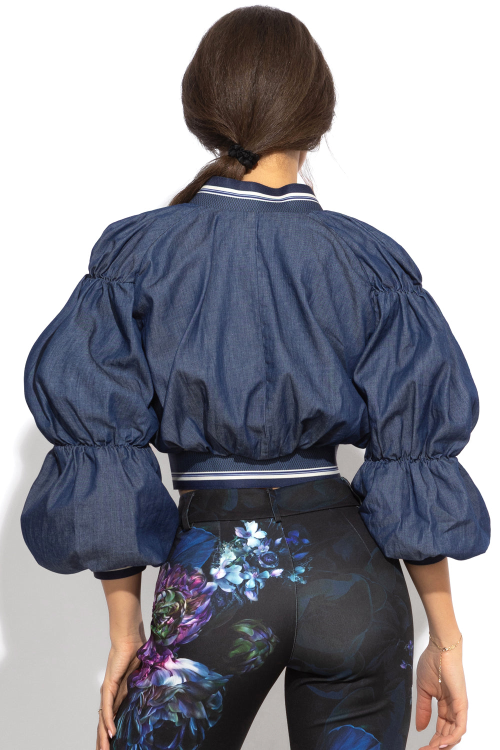 DŽÍNOVÁ BOMBER BUNDA - ZÁKLADY
