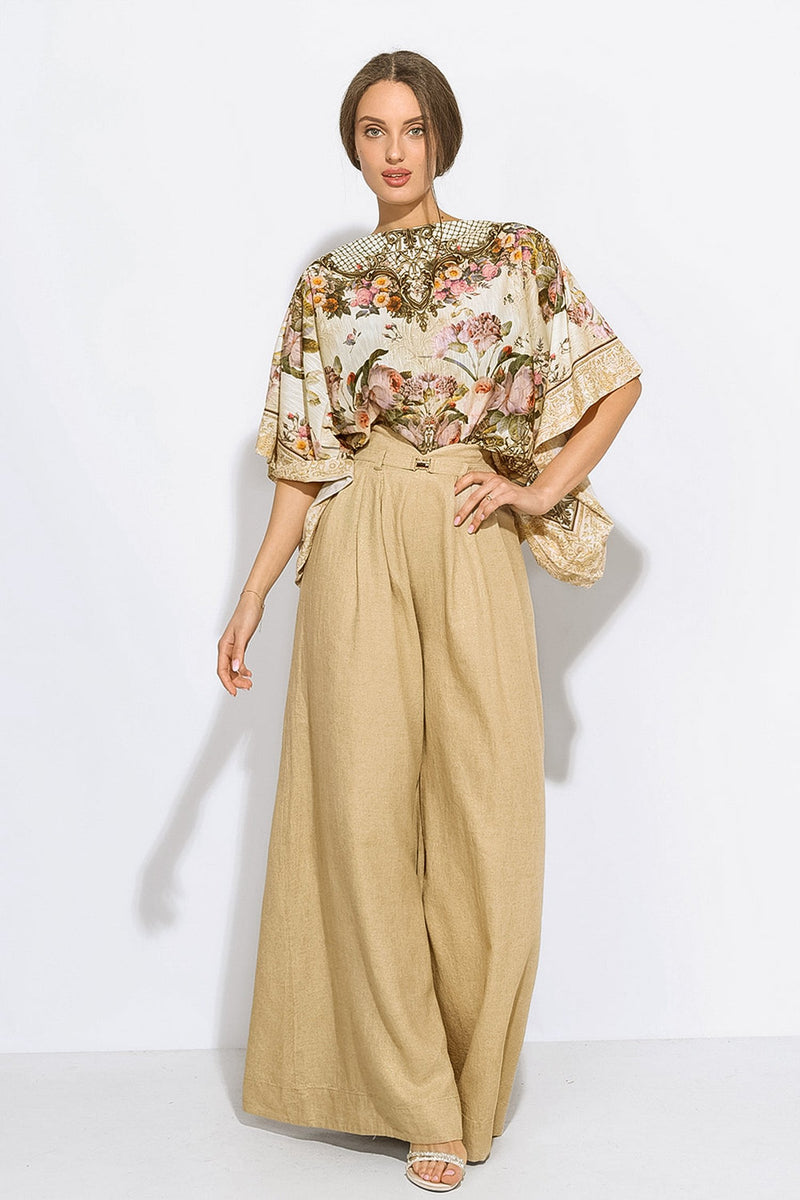 BLUSA LARGA - FIORI BAROCCHI