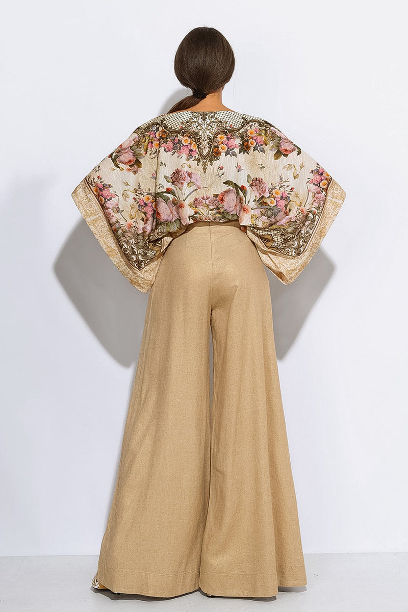 BLUSA LARGA - FIORI BAROCCHI