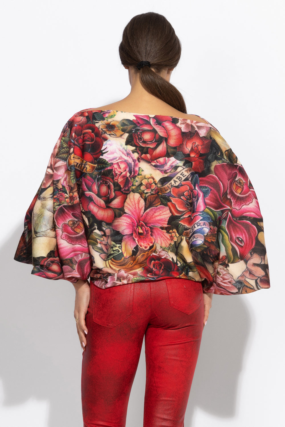LOOSE TUNIC WITH BATWING SLEEVES - TATTOO STAR COLLECTION