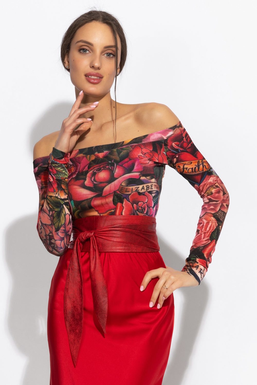 OFF-SHOULDER-BLUSE - TATTOO STAR