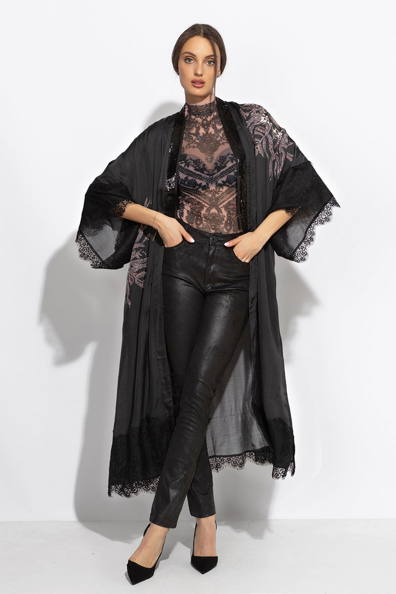 KIMONO EN VISCOSE - POUSSIÈRE D'ÉTOILE