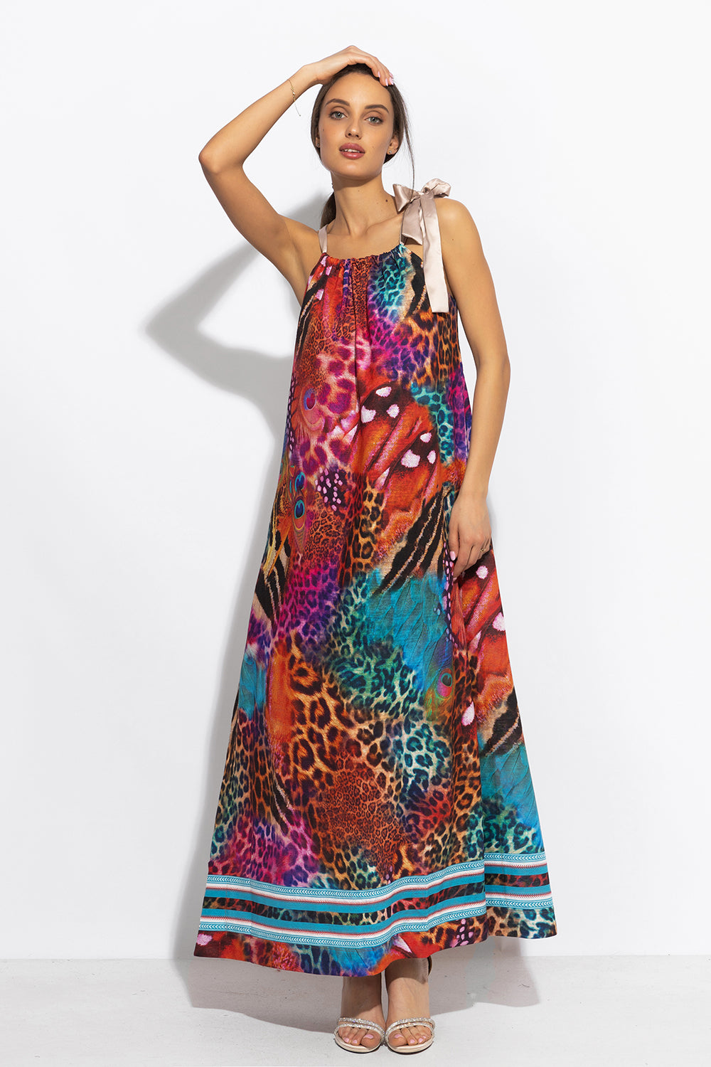 LOCKERES LANGES KLEID - LEO NEON WILD