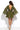 SHORT TENCEL DRESS WITH WIDE SLEEVES IN OLIVE GREEN - ESSENTIALS