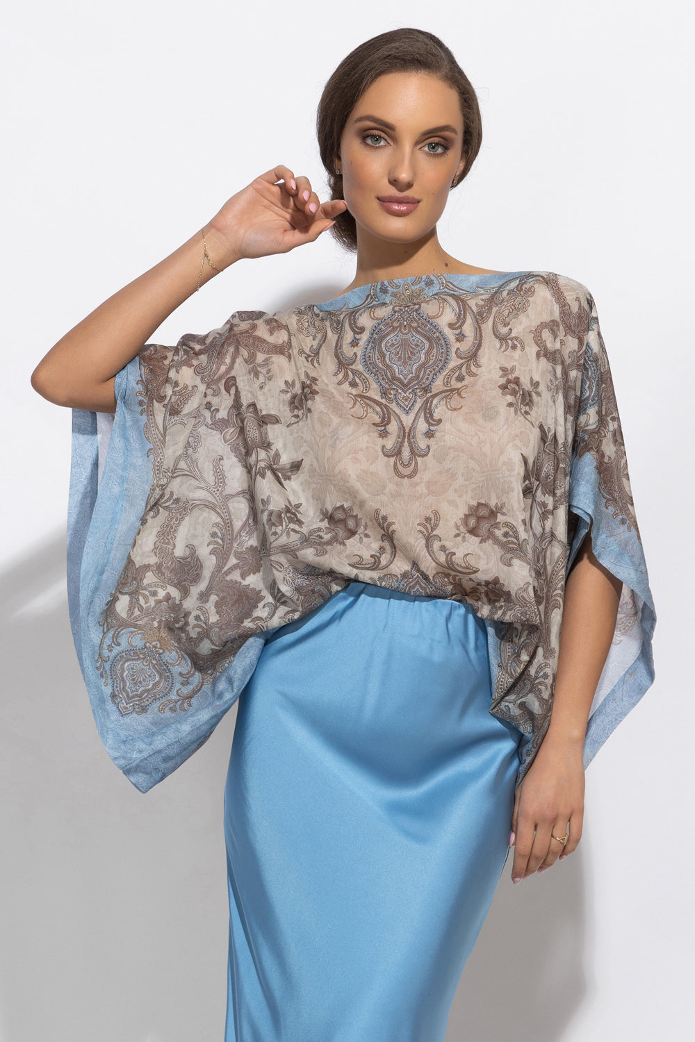 LOOSE BLOUSE – PAISLEY SKY
