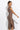 COTTON MIDI DRESS WITH ASYMMETRICAL SHOULDERS AND STRAP MOCHA MOUSSE LOGO - ESSENTIALS JIORO