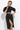 BLACK SHIRT COTTON POPLIN DRESS WITH OVAL HEM - ESSENTIALS JIORO ЧЕРНА РОКЛЯ ТИП РИЗА ОТ ПАМУЧЕН ПОПЛИН С ОВАЛЕН ПОДГЪВ - ESSENTIALS JIORO