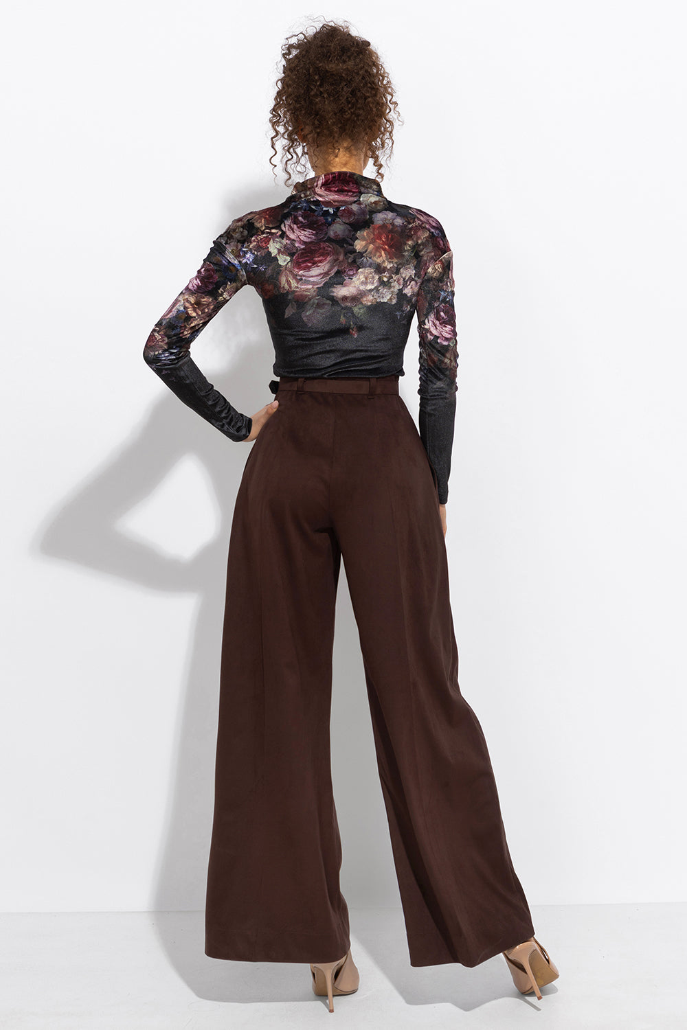 VELVET TURTLENECK - VINTAGE FLOWERS