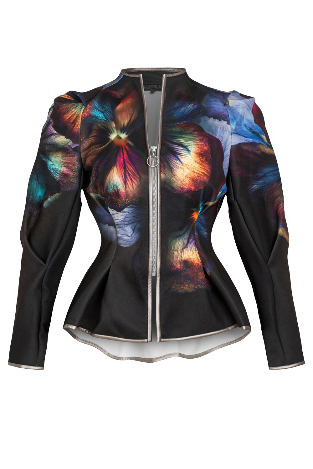 FITTED SCUBA NEOPREN BLAZER - VIOLET