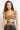 VELVET CROP TOP WITH REMOVABLE RUFFLES - GOLDEN STRIPES