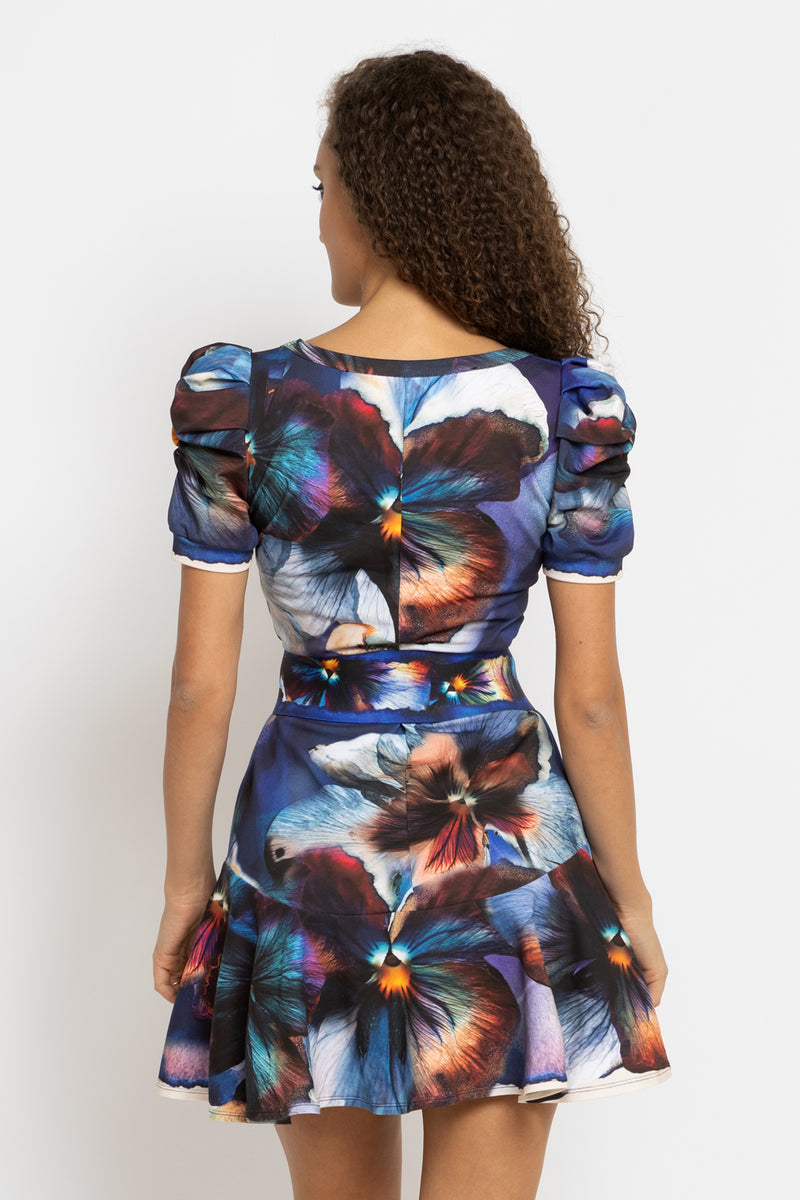 WIDE ELASTIC BELT WITH BUCKLE - VIOLET