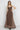 SLEEVELESS LONG MESH DRESS WITH SOFT MODAL LINING - MOCHA MOUSSE LOGO