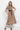 MODAL HIGH-NECK MIDI DRESS - MOCHA MOUSSE LOGO