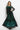 LONG FINE NET DRESS WITH BOAT NECKLINE - LEO NEON GREEN