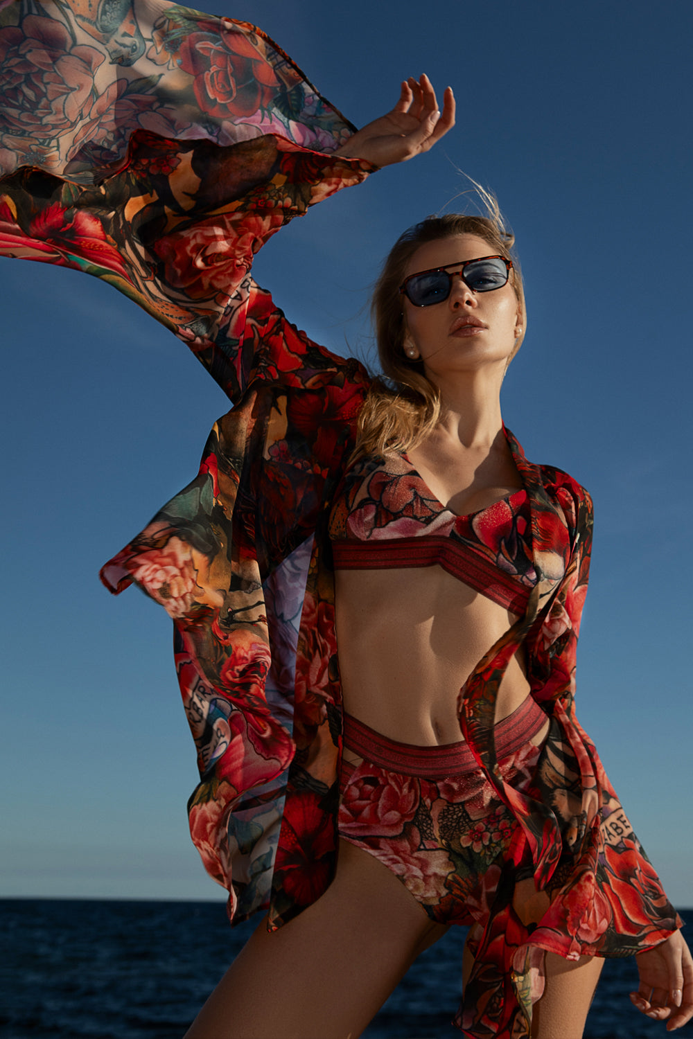 DESIGNER SHIRT WITH FLARED SLEEVES - TATTOO STAR