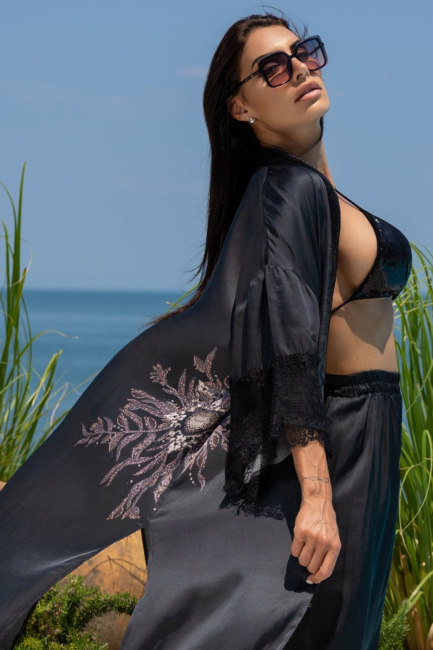 VISCOSE KIMONO - STAR DUST